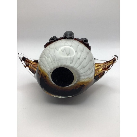 Dale Tiffany Majestic Owl Glass Art Figurine / Decorative Art Piece - Picture 7 of 7